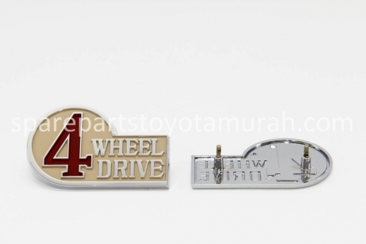 Emblem 4WD Belakang Original Toyota Hardtop FJ40