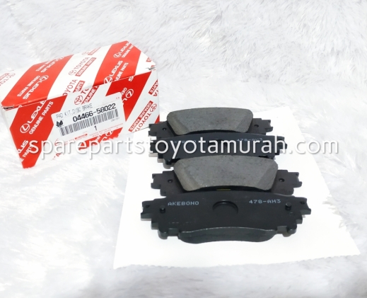 Brake Pad Kampas Rem Belakang Original Toyota Alphard Vellfire AGH30, GGH30