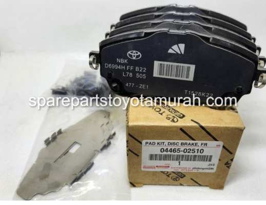 Kampas Rem Depan Toyota Corolla Cross 04465-02510 Original